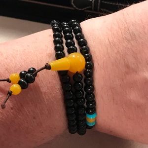 Beaded Chain, 3 Row Bracelet or One for Necklace